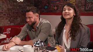 Cute Liz Jordan served perfect dinner