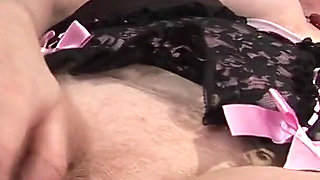 Horny Grandma Claire Knight Squirts All Over Her Bed