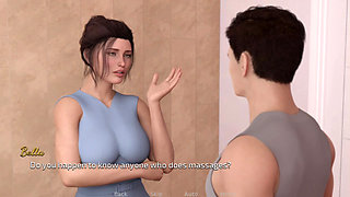 In the massage parlor, fuck to hot girl during massage, because of helps to my stepsister with her massage parlor opening