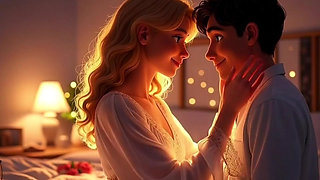 Indian Desi Bedroom Romantic Kiss 3d Ai