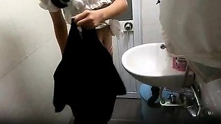 bathroom asian voyeur