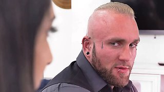 Daughterswap - hot daughters-in-law in costumes Keira Croft & penelope forest take their stepdads peckers