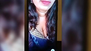 Telugu Aunty Video Call For Step Brother Dirty Talking With Boobs Showing Sucking