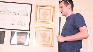 BBW Catherine Can Doing A Striptease For Sam Bourne AGEDLOVE