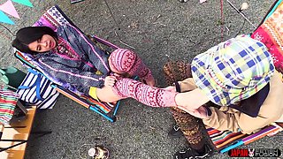 Wet Socks, Toes Soaked in Saliva - Saku Kurosaki Surrenders to Fuka Nagano’s Foot Scent