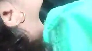 Kissing and Pressing Boobs of Girlfriend