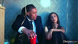 Gianna Dior Sucks Jay's Huge BBC - Deep Throat & Cumshot Blowjob
