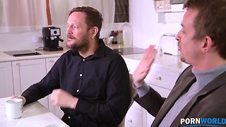 Exotic nympho Roxy Lips blows and fucks her husband's friend in bathroom GP1213