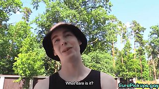 Petite pulled dude assfucked by stranger