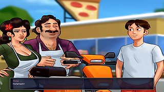 Busty anime mom with a sultry voice tells a steamy story