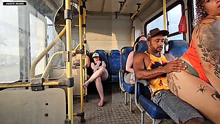 MARRIED WOMAN GIVES A KISS TO A STRANGE GUY INSIDE THE BUS AND ENDS UP HAVING SEX WITH HIM