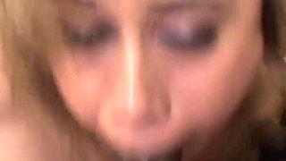 Ebony Babe with Big Ass Is Orally Satisfying a Bunch of Horny Guys