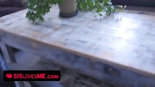 Teen sis is a xxx junkie and she fucks with brother