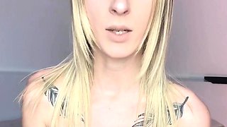Blonde teen Sierras first erotic masturbation video