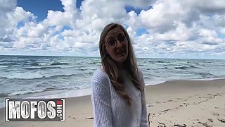 Loves Nothing More Than Being Naked In The Beach And Getting A Dripping Creampie