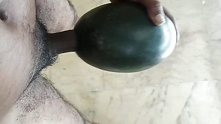 Fucking Watermelon in My Big Cock