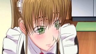 Japanese anime maid caught