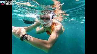Snorkel Slut in Paradise - Underwater Flash & Naughty Tease