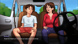 Hot Kisses In The Car With My Stepmom Alone - Summer Time Saga