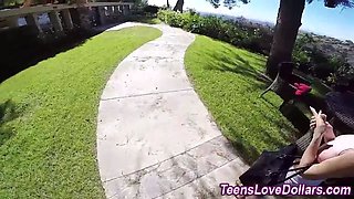Point of view real young jizz buck