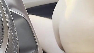 Romantic Car Sex with Asian Teen and Big Creampie