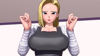 Golden Lover android 18: Big Tits, Blowjob  Babe Porn