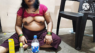 Indian Desi Neighbor Bhabhi with visky Party and Ass Fucking Hindi Audio