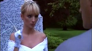 Vintage French bride fucks hubby and photographer