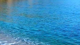 Voyeur! Sexy Hairy MILF Surfer Discovered by Drone