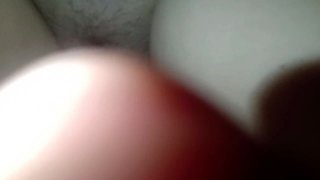In Carnival Mood! Rubbing and Slapping Bitch Wife Pussy with Big Cock. Hard Clitoris Massage