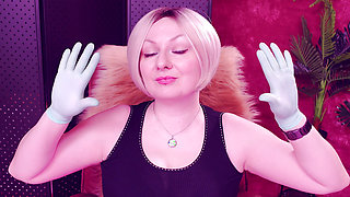 Asmr with Medical Gloves, Clicking and Clapping Hands. Arya Grander