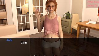 Sexy petite redhead Lanagameplays gives him a taste of manhood