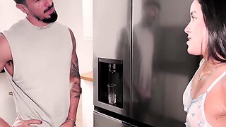 Skinny Petite Cleaning A Cum Of A Big Dicck First Anal Candy Debby With Valentino Roca
