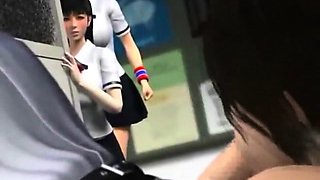 3D Teacher Shows Schoolgirls How To Suck!