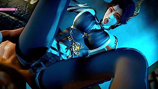 Cao Ying Curves in Motion: Animated Dreamgirl - 3D Animation