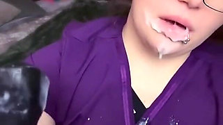 Nurse Empties Monster Cock Blockage