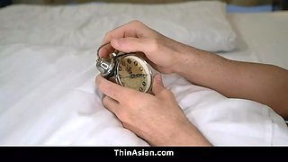 Petite submissive asian teen facehole nailed in bathroom