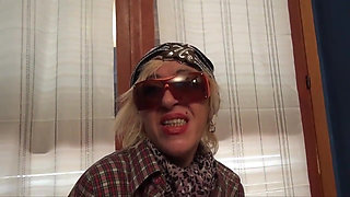 Italian Slut Playing the Flute of Two Horny Men