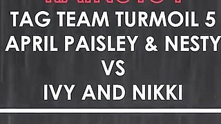 Rain0154 Tag Team Turmoil 5 April Paisley & Nesty Vs Ivy and Nikki