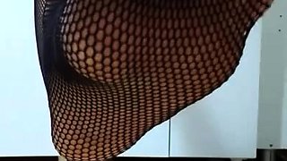 Amateur striptease and Solo masturbation