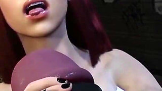Busty 3D Girl Got Monster Cock Creampie Adventure in Chinatown