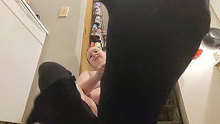 My Beta Foot Cuck Teased with Covered Feet