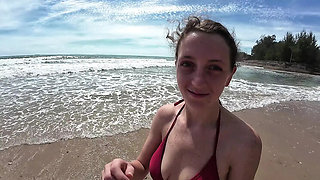 Relaxing Beach Day Turns Into Hardcore Fuck Session At Home - British Couple Kinky Doggy Style & Blowjob
