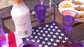 Bikini clad teenies drilled