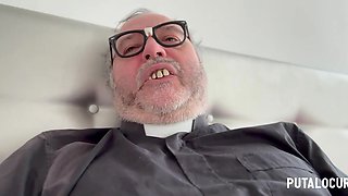 PutaLocura - Busty Latina Lia Ponce is punished and fucked by Father Damian