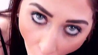Redhead milf Stacie Bloom POV blowjob and cum swallow