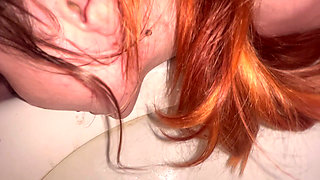 Licking Toilet Till Orgasm