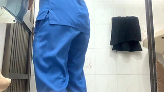 Amateur Camera in the Bathroom of the Hospital in Texas