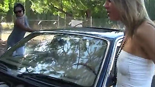 Extra Horny Blonde Shocked by Gloryhole Cock