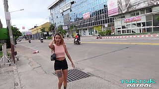 Seductive Sex Scene Excites Horny Young Thai At Tuktuk Patrol